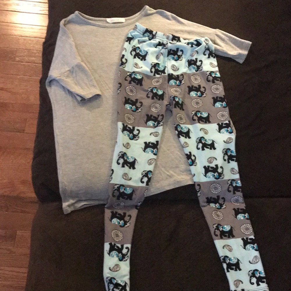 Girls boutique outfit leggings like Lularoe large